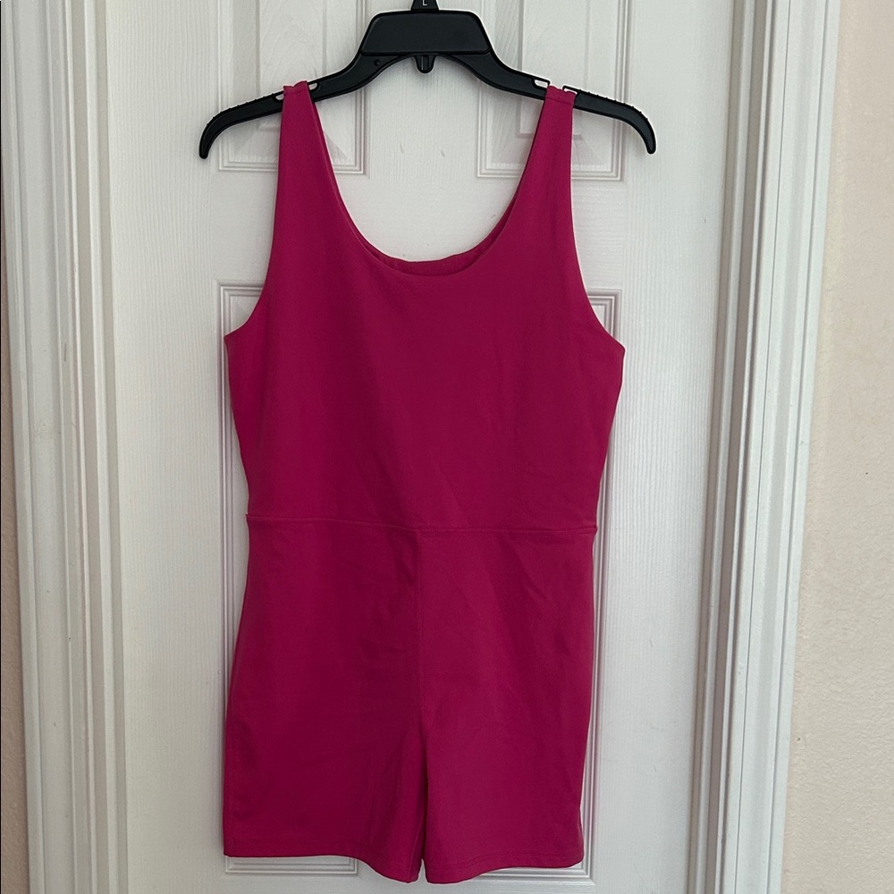 Vibrant Pink Sleeveless Romper XL